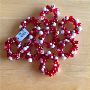 Set of 8 napkin rings